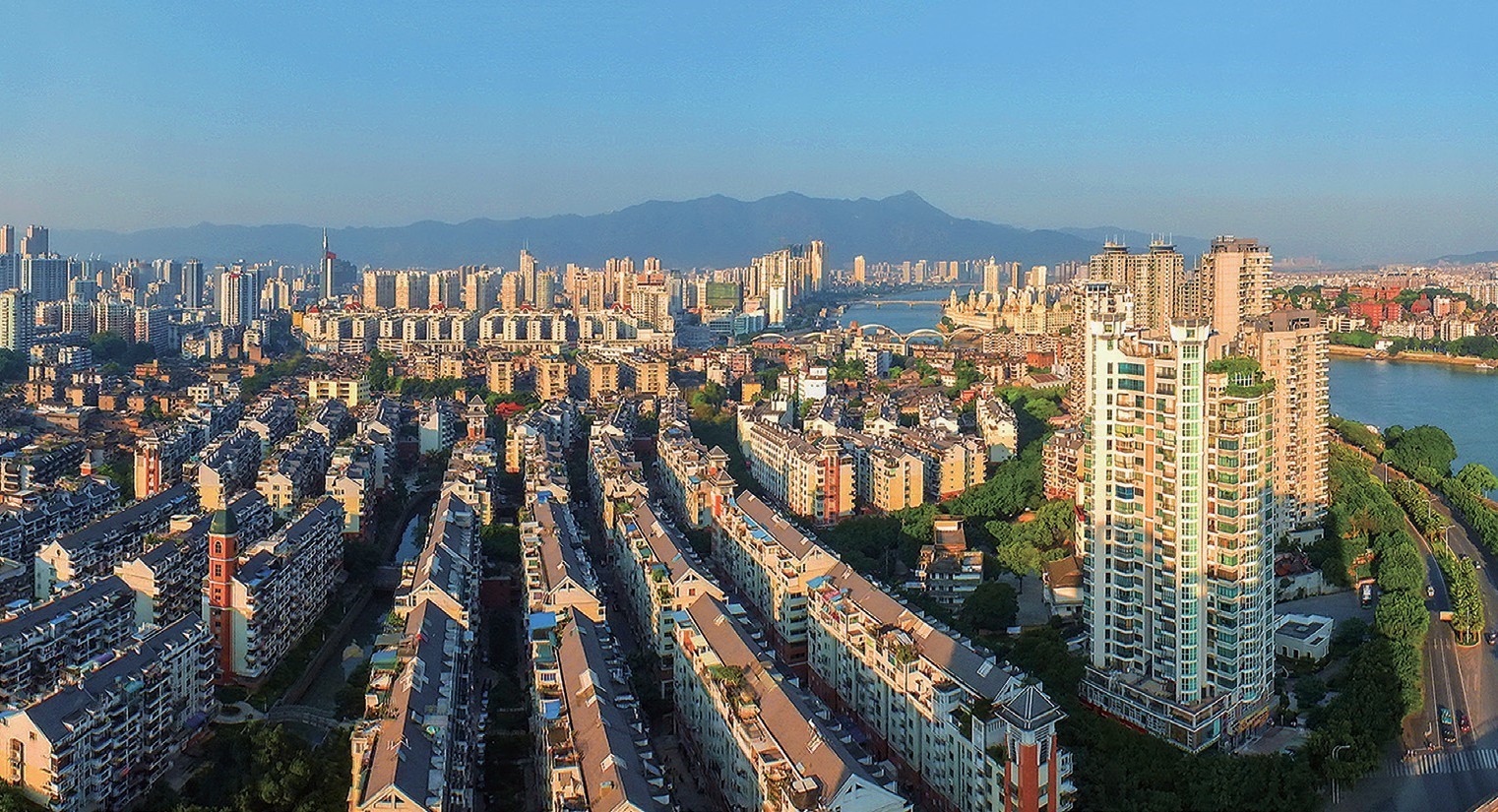 2018年，福州市臺江區(qū)蒼霞新城，高樓拔地而起，舊貌換新顏。